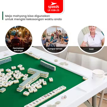 SPEEDS Meja Mahjong Mahyong 90x90x74cm 038-25