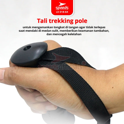 SPEEDS Trekking Pole Tracking Pole Gagang L Tongkat Treking Gunung Camping/ Tongkat Hiking Mendaki 018-64