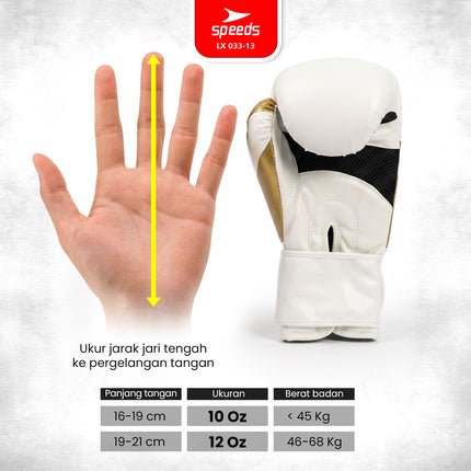 SPEEDS Boxing Gloves 10-12 OZ Sarung Tinju 033-13