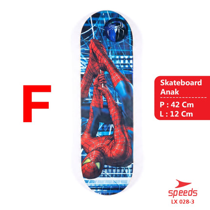 SPEEDS Papan Skateboard Anak Pennyboard Mainan Papan Skate Fullset Freestyle Anak 028-1705