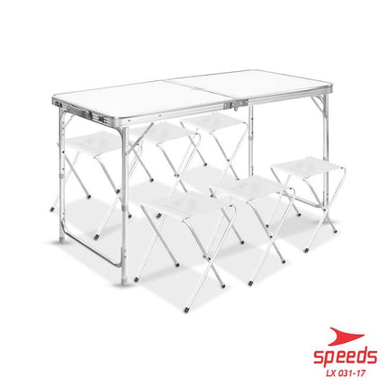 SPEEDS Folding Table Chair Set Free Folding Table Folding Chair Outdoor Indoor Bag Portable Folding Table Camping Picnic 031-36