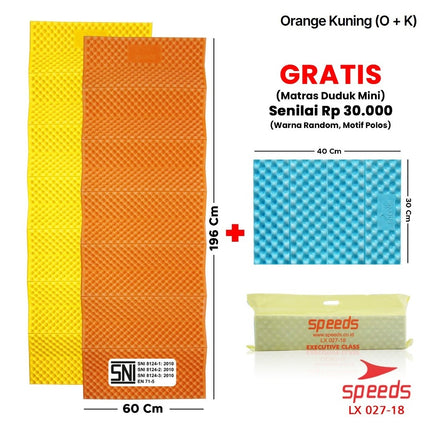 SPEEDS Matras Lipat Duduk XPE Polos Olahraga Yoga Playmat Playmate Tebal Karpet Outdoor Matras Camping Berstandar SNI 027-18