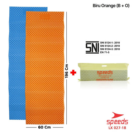 SPEEDS Matras Lipat Duduk XPE Polos Olahraga Yoga Playmat Playmate Tebal Karpet Outdoor Matras Camping Berstandar SNI 027-18
