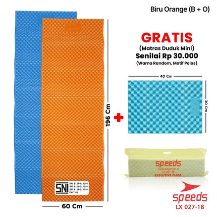 SPEEDS Matras Lipat Duduk XPE Polos Olahraga Yoga Playmat Playmate Tebal Karpet Outdoor Matras Camping Berstandar SNI 027-18