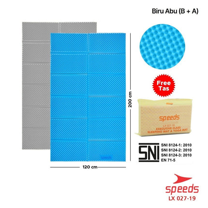 SPEEDS Matras Lipat Gunung Kemah Duduk XPE Karpet Outdoor Matras Camping Polos Olahraga Yoga Baby Tebal Playmat Playmate Berstandar SNI 027-19