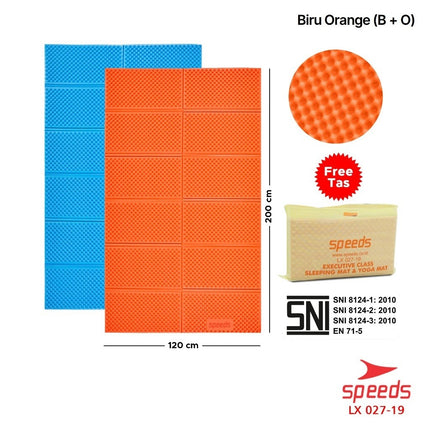 SPEEDS Matras Lipat Gunung Kemah Duduk XPE Karpet Outdoor Matras Camping Polos Olahraga Yoga Baby Tebal Playmat Playmate Berstandar SNI 027-19