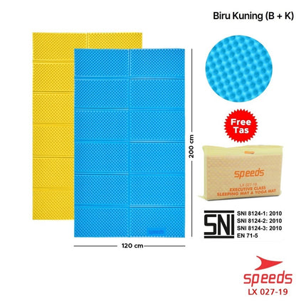SPEEDS Matras Lipat Gunung Kemah Duduk XPE Karpet Outdoor Matras Camping Polos Olahraga Yoga Baby Tebal Playmat Playmate Berstandar SNI 027-19