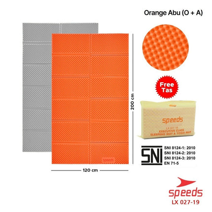 SPEEDS Matras Lipat Gunung Kemah Duduk XPE Karpet Outdoor Matras Camping Polos Olahraga Yoga Baby Tebal Playmat Playmate Berstandar SNI 027-19