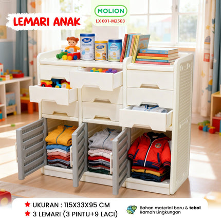 SPEEDS Lemari Plastik HDPE Ukuran M L 001-M2503