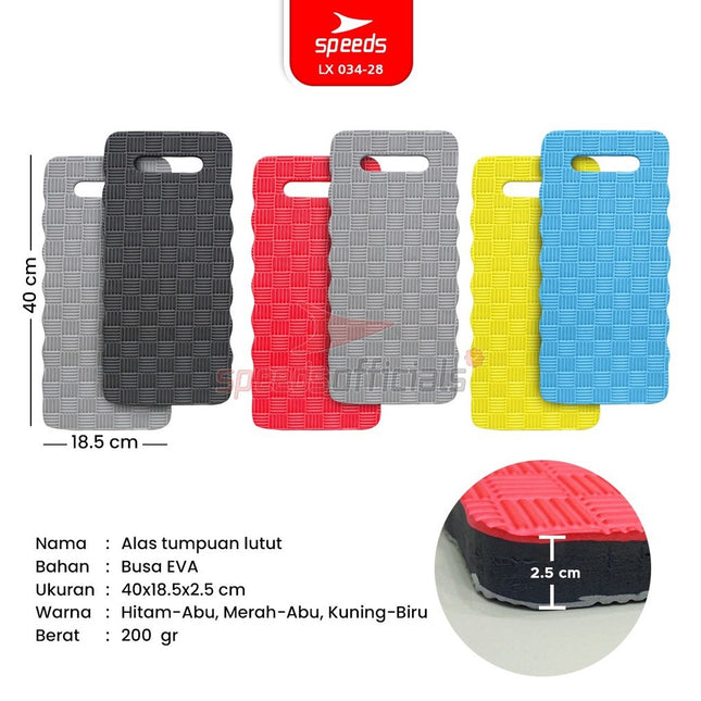SPEEDS Matras Bantalan Cushion Lutut Knee Pad Prayer Serbaguna Kneeling Pad Kneel Empuk 034-28
