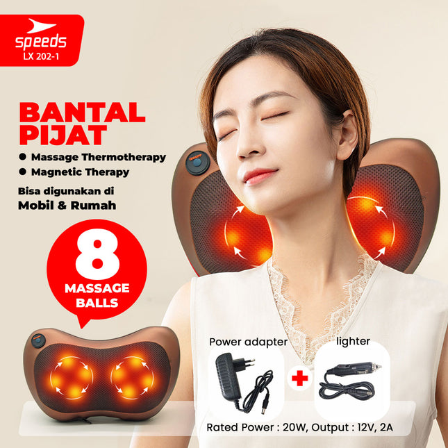 SPEEDS Bantal Pijat Home and Car Masage Pillow 202-1