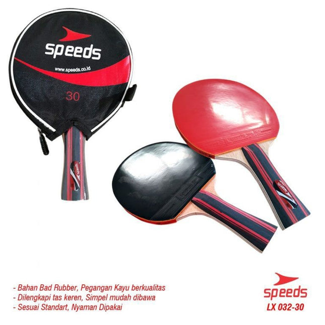 SPEEDS Bet Pingpong Tennis Meja Pingpong Ball Olahraga Keseimbangan Rubber Unggul 032-30