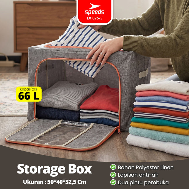 SPEEDS Storage Box Kotak Penyimpanan 100L 66L 075-3