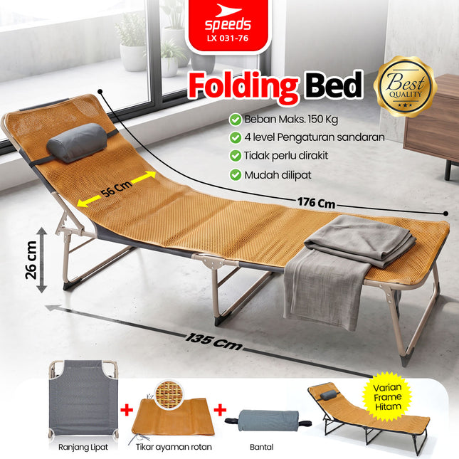 SPEEDS Kursi Malas Lipat 176x56x26cm 031-76