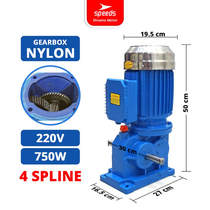 SPEEDS Gearbox 4-9 Spline 750W - 1500W