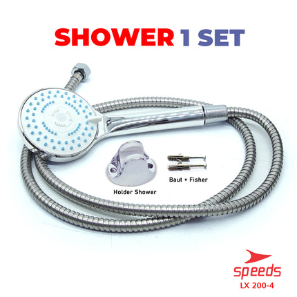 SPEEDS Shower Aerator Shower Tekanan Tinggi Filter Salon Kepala Pancuran Mandi 200-4