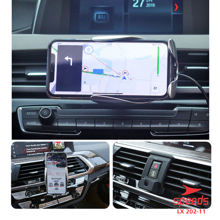 SPEEDS Wireless Car Charger Fast Charging Dipasang di Air Vent Automatic 202-11