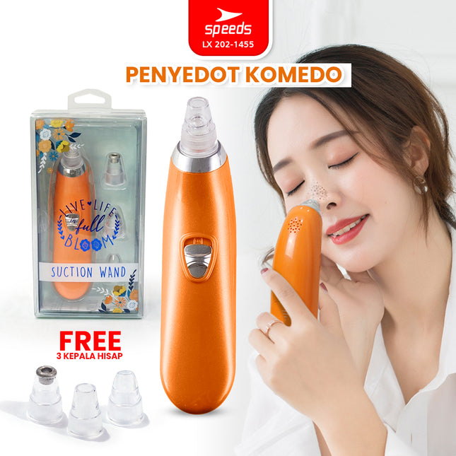 SPEEDS BlackHeads Remover Alat Penyedot Komedo Pembersih Jerawat Wajah Vacuum Cleaner Elektrik 202-1455