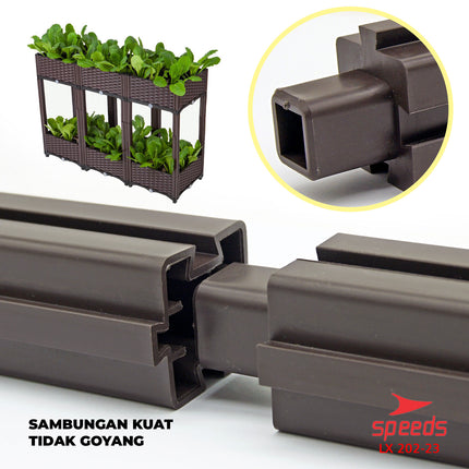 SPEEDS Kaki Penyangga Plastik Planter Box Dudukan Tanaman Hiasan Pot Tanaman 202-23