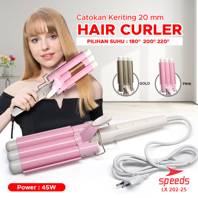 SPEEDS Catokan Rambut Original Hair Curly Keriting Catokan 20mm Otomatis Portable 202-25