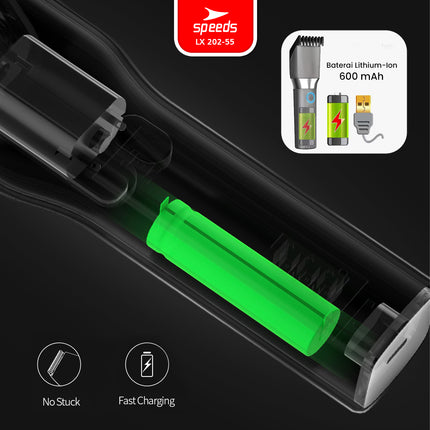 SPEEDS Alat Cukur Rambut Bayi Anak Elektrik USB Cordless Hair Clipper Rechargeable Professional Electric 202-2608