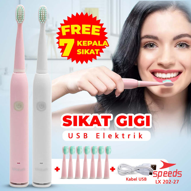 SPEEDS Sikat Gigi Elektrik Tooth Brush Electric Mini Portable Traveling 202-27