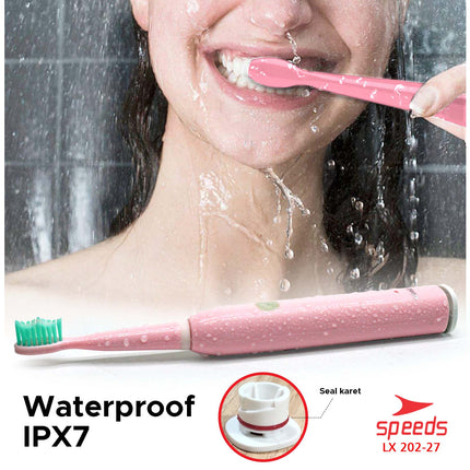 SPEEDS Sikat Gigi Elektrik Tooth Brush Electric Mini Portable Traveling 202-27