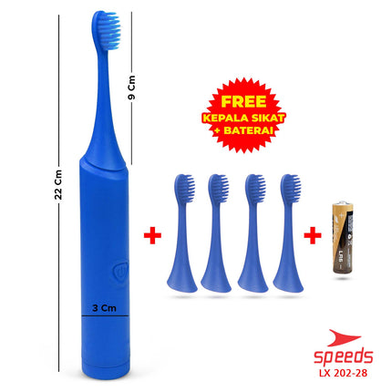 SPEEDS Sikat Gigi Elektrik Tooth Brush Electric Mini Portable Traveling Sikat Gigi Vibration 202-28