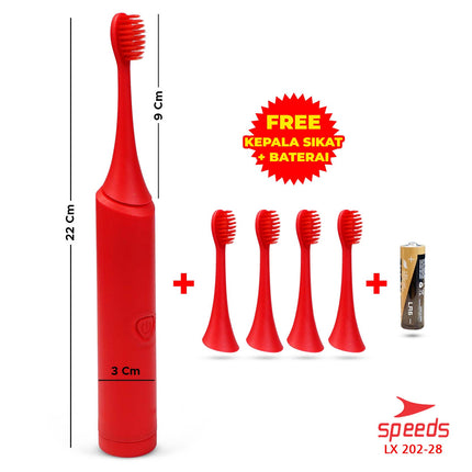 SPEEDS Sikat Gigi Elektrik Tooth Brush Electric Mini Portable Traveling Sikat Gigi Vibration 202-28