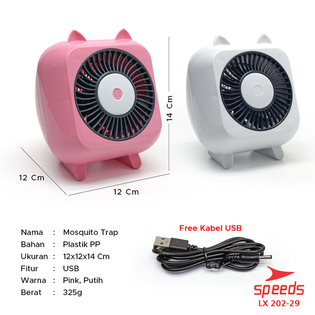 SPEEDS Kipas Jebakan Nyamuk Mosquito Trap Perangkap Nyamuk Mosquito Killer USB Portabel 202-29