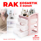 SPEEDS Kotak Penyimpanan Laci Makeup Rak Kosmetik Storage Box Organizer 3 Susun 202-703