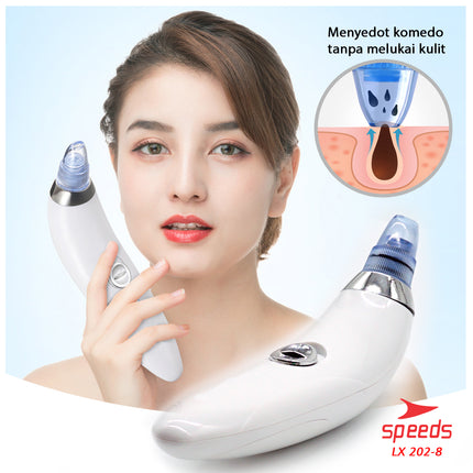 SPEEDS Alat Penyedot Komedo Blackhead Remover Pembersih Jerawat Wajah Elektrik Beauty Kecantikan 202-8
