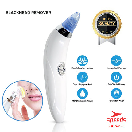 SPEEDS Alat Penyedot Komedo Blackhead Remover Pembersih Jerawat Wajah Elektrik Beauty Kecantikan 202-8