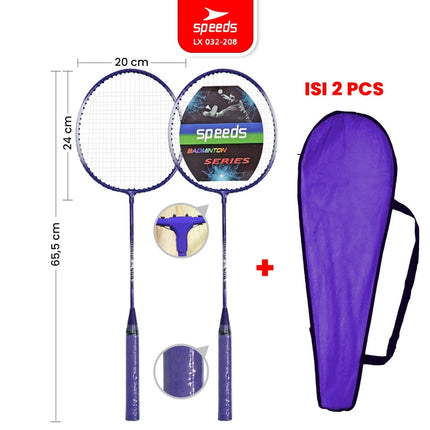 SPEEDS Raket Badminton Raket Racket Bulu Tangkis Outdoor Original Pertandingan 032-507