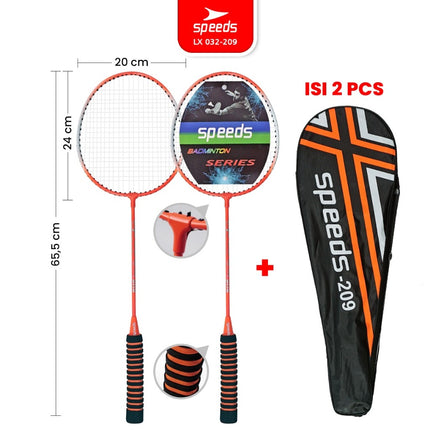 SPEEDS Raket Badminton Raket Racket Bulu Tangkis Outdoor Original Pertandingan 032-507