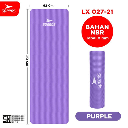 SPEEDS Matras Yoga Mat Olahraga Senam Lantai Meditasi Gym Fitness Karpet Lantai Berstandar SNI 027-21