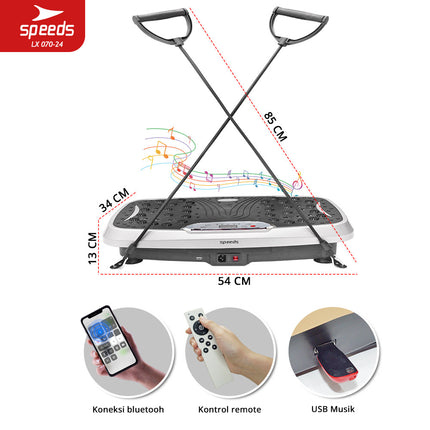 SPEEDS Body Slimmer Alat Pijat Elektrik Alat Pelangsing Perut Alat Olahraga Tubuh Gym Fitness 070-24