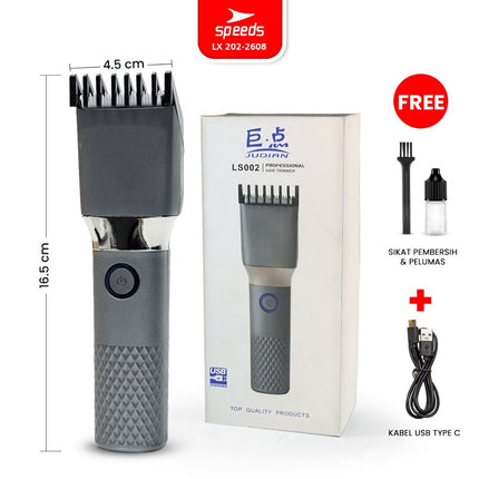 SPEEDS Alat Cukur Rambut Bayi Anak Elektrik USB Cordless Hair Clipper Rechargeable Professional Electric 202-2608