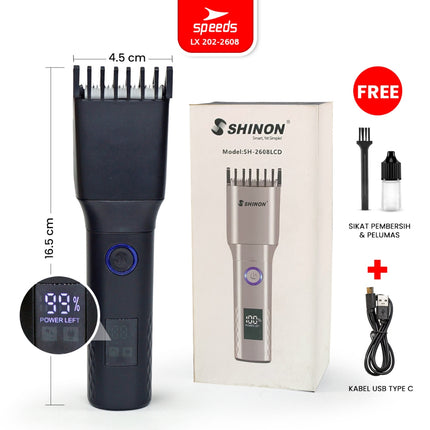 SPEEDS Alat Cukur Rambut Bayi Anak Elektrik USB Cordless Hair Clipper Rechargeable Professional Electric 202-2608