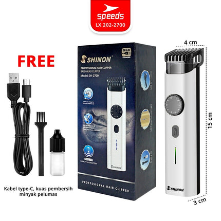 SPEEDS Alat Cukur Rambut Bayi Anak Hair Clipper USB Rechargeable Pencukur Rambut Cordless Professional Elektrik 202-2700