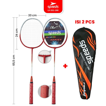 SPEEDS Raket Badminton Raket Racket Bulu Tangkis Outdoor Original Pertandingan 032-507
