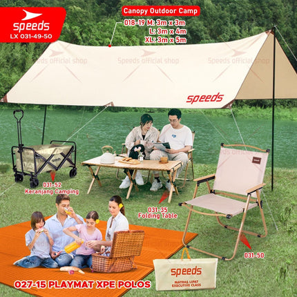 SPEEDS Kursi Lipat Camping Foldable L, XL 031-49