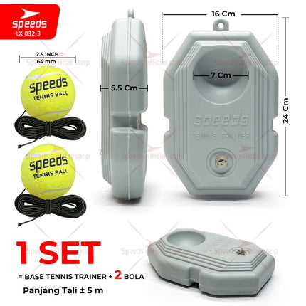 SPEEDS Bola Tenis Tennis Dengan Tali Elastis Bahan Karet Untuk Latihan Tennis Trainer Olahraga Tenis Bola 032-3