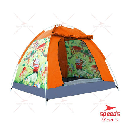 SPEEDS Tenda Anak Karakter Kartun Camping Outdoor Otomatis Anti Air LX 018-15