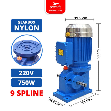 SPEEDS Gearbox 4-9 Spline 750W - 1500W