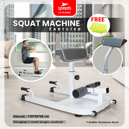 SPEEDS Squat Machine Alat Fitness Bench Multifungsi Gym 042-6400