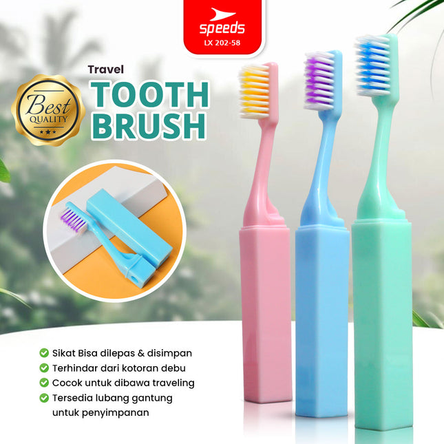 SPEEDS Sikat Gigi Toothbrush Gosok Gigi Hotel Warna-Warni Atasi Karang Gigi 202-58