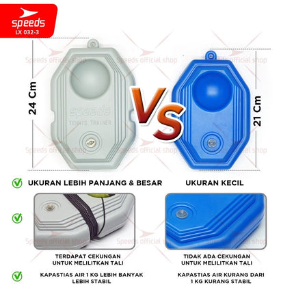 SPEEDS Bola Tenis Tennis Dengan Tali Elastis Bahan Karet Untuk Latihan Tennis Trainer Olahraga Tenis Bola 032-3