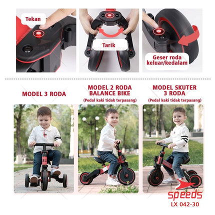 SPEEDS Sepeda Mini Sepeda Anak Taxi KickBike Balancing Bike Sepeda Keseimbangan 071-10