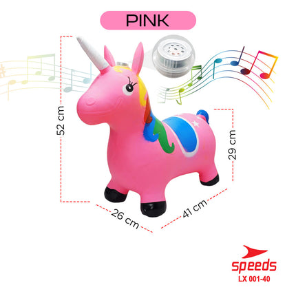 SPEEDS Mainan Kuda-Kudaan Karet Tiup Anak Jumping Horse 001-40
